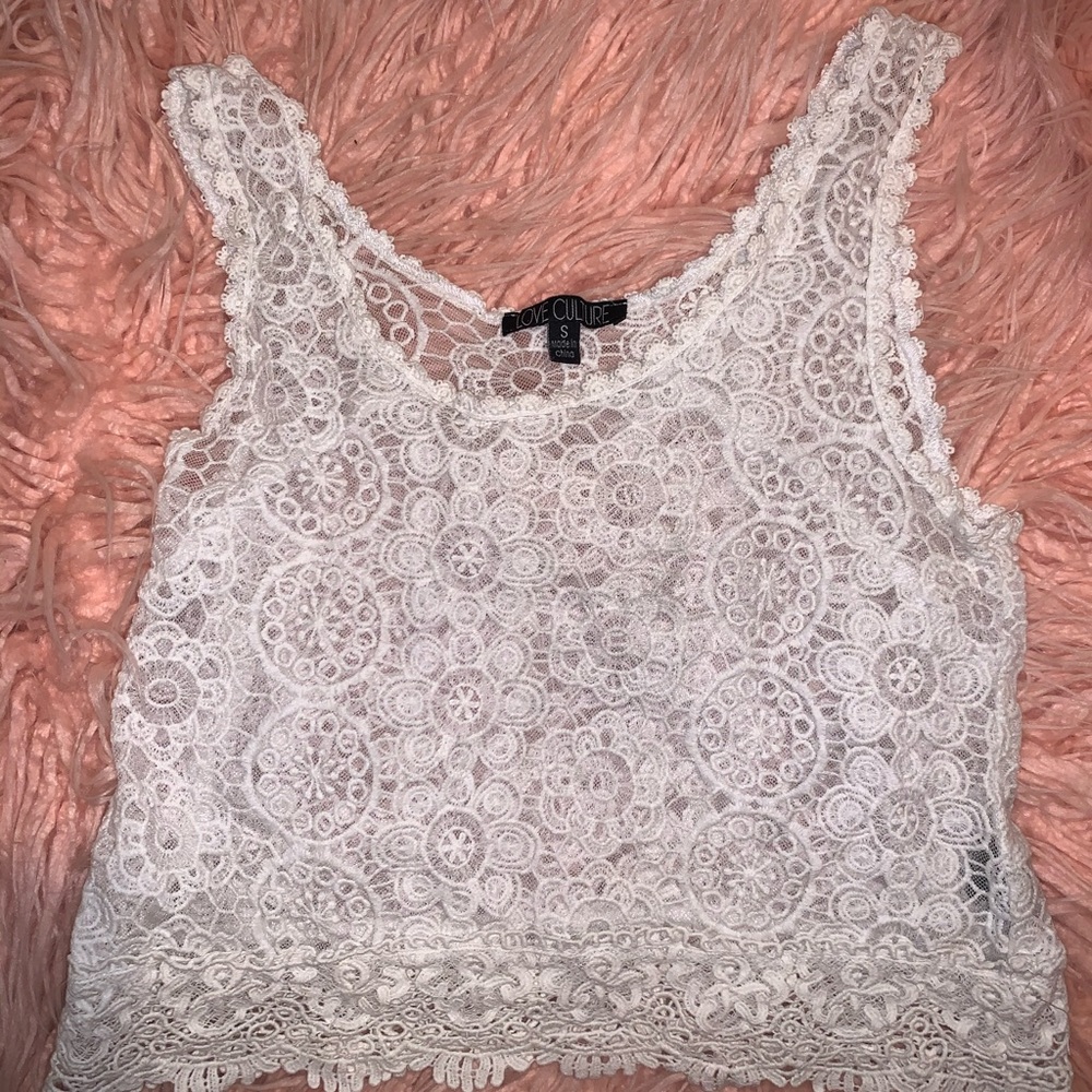 Love Culture Bohemian Print sleeveless crop